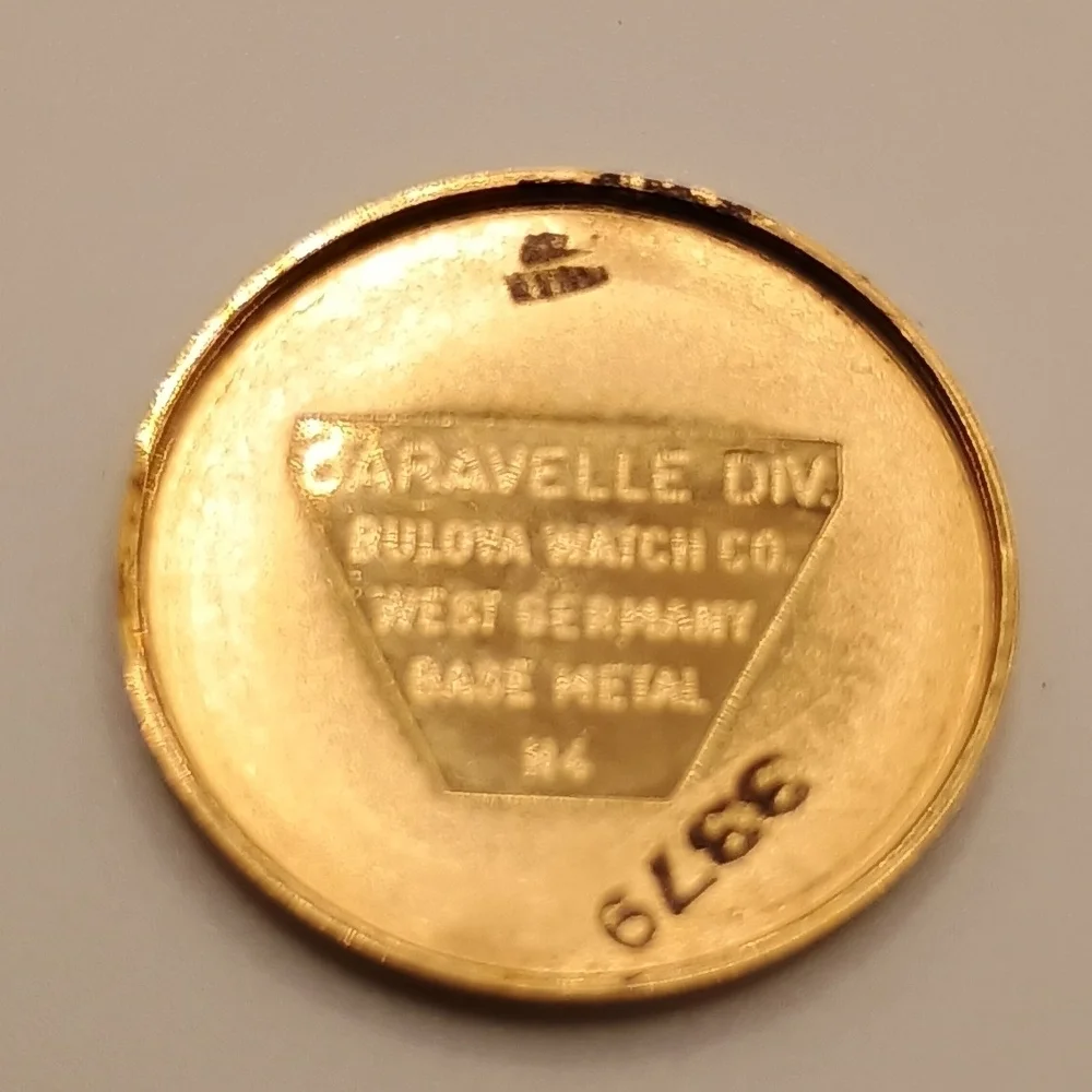 Caravelle Gold Toned Pendant Wind Up Watch